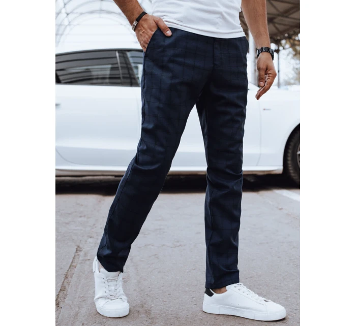 Pánské ležérní tmavě modré kalhoty FashionStreet UX4381