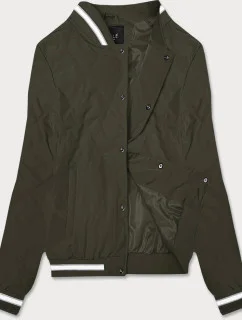 Dámská bunda typu bomber v army barvě model 18172054 - J.STYLE