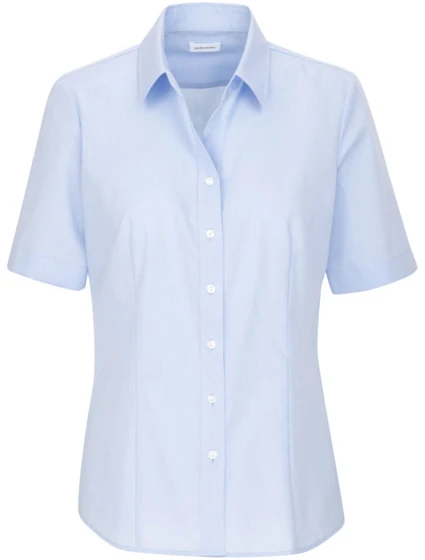 Seidensticker Blouse SSL Halenka s krátkým rukávem 78.0605 light blue Seidensticker Blouse SSL Halenka s krátkým rukávem 78.0605 light blue