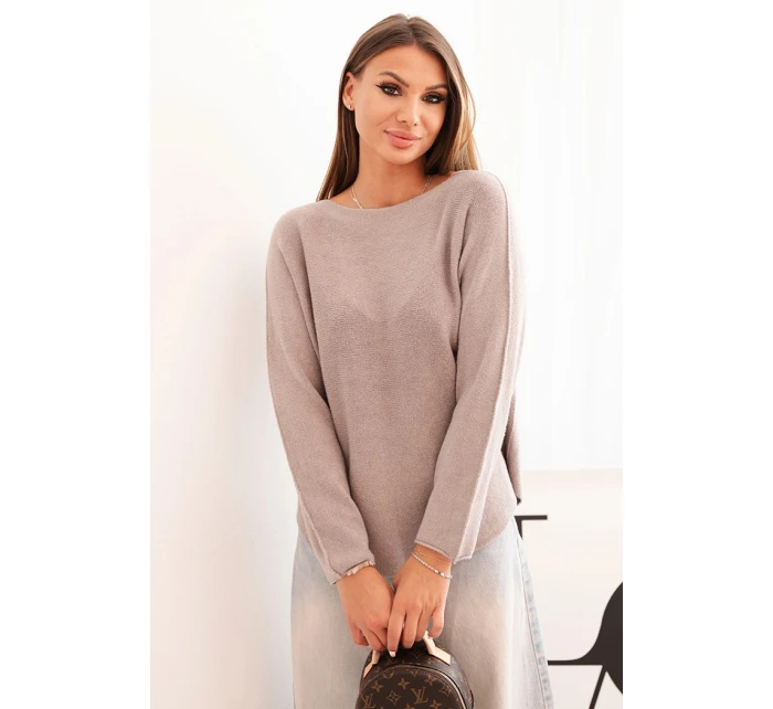 Dámský svetr z viskózy s dlouhým rukávem a kulatým výstřihem fango Dámský svetr z viskózy s dlouhým rukávem a kulatým výstřihem fango