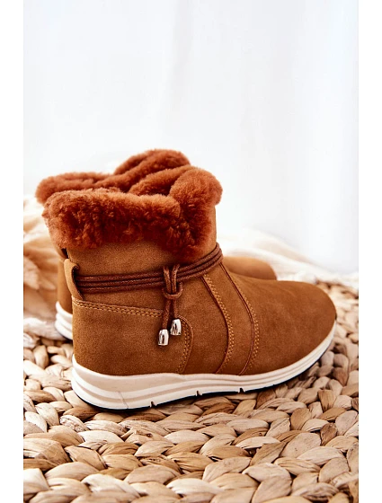 Dětské Sněhule zateplené Big Star model 21565153 Camel - Big Star Shoes Dětské Sněhule zateplené Big Star model 21565153 Camel - Big Star Shoes