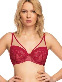 Dámská podprsenka model 17917651 červená - MEFEMI BY NIPPLEX
