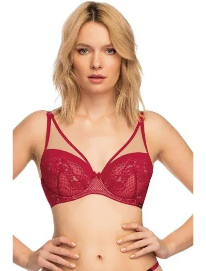 Dámská podprsenka model 17917651 červená - MEFEMI BY NIPPLEX