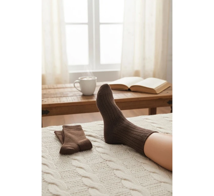 Pánské ponožky 53 brown - Skarpol