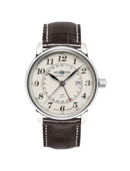 ZEPPELIN Pánské hodinky LZ127 Graf Zeppelin GMT 7642-5 + BOX ZEPPELIN Pánské hodinky LZ127 Graf Zeppelin GMT 7642-5 + BOX