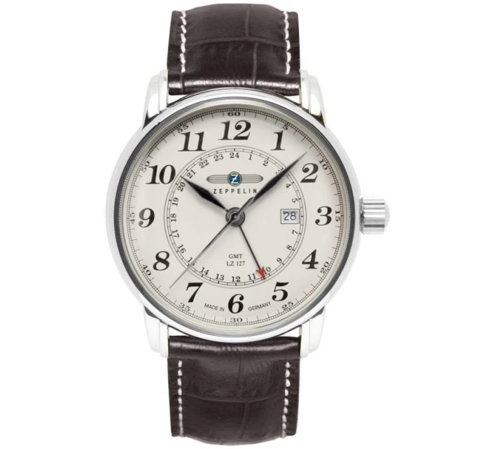 ZEPPELIN Pánské hodinky LZ127 Graf Zeppelin GMT 7642-5 + BOX ZEPPELIN Pánské hodinky LZ127 Graf Zeppelin GMT 7642-5 + BOX