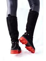 Dámské Kozačky Lewski Černé Semišové model 21562307 - Boto