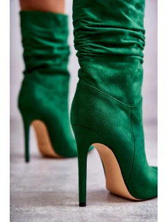 Dámské kozačky kozačky Zelené model 21597026 - Boto