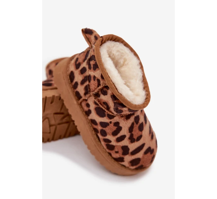 Dětské sněhule vyhřívané s Panterka Hnědé model 21718620 - Boto Dětské sněhule vyhřívané s Panterka Hnědé model 21718620 - Boto