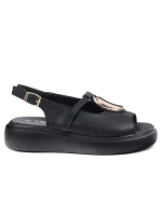 Dámské sandály na platformě GR51-603 Černá - S.Barski