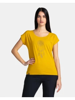 Dámské tričko ROANE-W Žlutá s potiskem - Kilpi