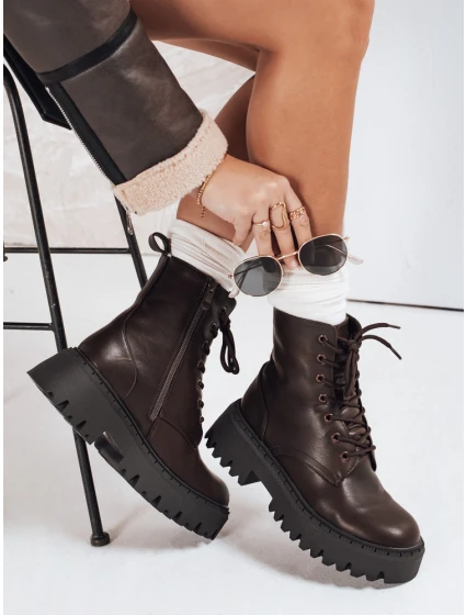 Dámské zateplené trapery hnědé FashionStreet ZY1206