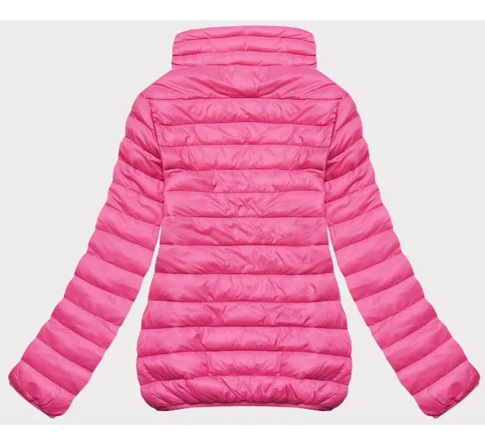Lehká růžová prošívaná dámská bunda (58M23037-46)