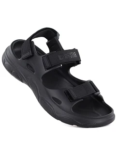 Pěnové sandály na suchý zip černé Big Star TT274A055