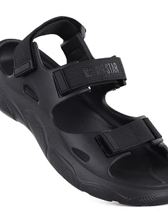 Pěnové sandály na suchý zip černé Big Star TT274A055