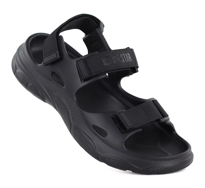 Pěnové sandály na suchý zip černé Big Star TT274A055 Pěnové sandály na suchý zip černé Big Star TT274A055