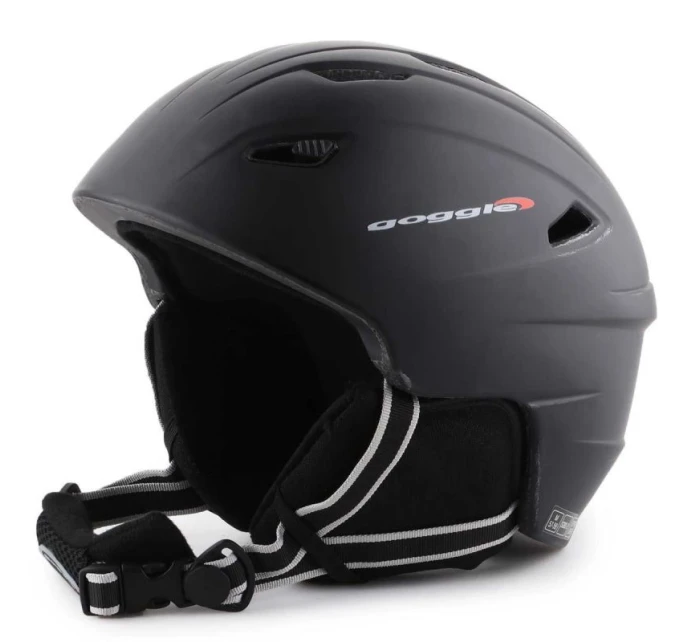 Lyžařská helma s brýlemi Black Matt S300-2