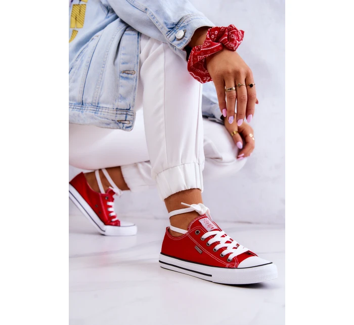 Dámské klasické tenisky model 21577962 červená - Cross Jeans