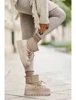 Sněhule S Šněrováním Na Platformě Béžové model 21676666 - Boto Sněhule S Šněrováním Na Platformě Béžové model 21676666 - Boto