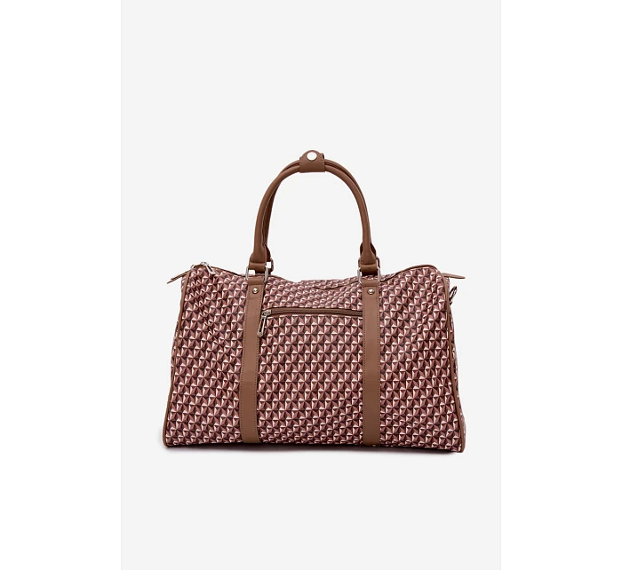 Vzorovaná Dámská Cestovní Taška Hnědá Nelle