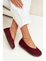 Dámské baleríny barefoot bordové Hollin Dámské baleríny barefoot bordové Hollin