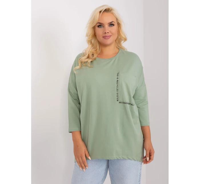 Bluzka RV BZ model 18965291 pistacjowy - FPrice Bluzka RV BZ model 18965291 pistacjowy - FPrice