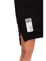 M676 Svetrová tunika se zipy - černá