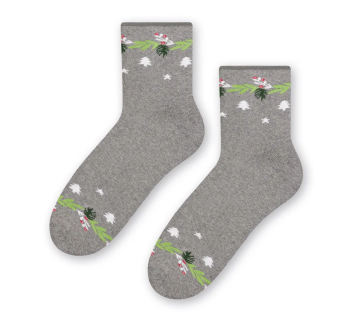 Ponožky 123-032 Melange Grey - Steven Ponožky 123-032 Melange Grey - Steven