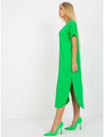 Zelené oversize šaty s kapsami OH BELLA