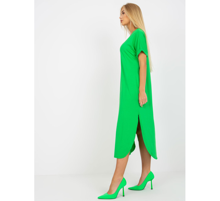 Zelené oversize šaty s kapsami OH BELLA