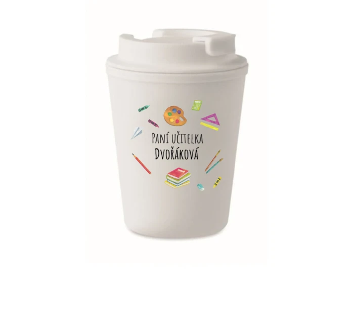 Personalizovaný cestovní termohrnek pro paní učitelku/pana učitele (pomůcky)