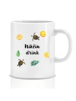 Personalizovaný klasický bílý hrníček s letním mixem 