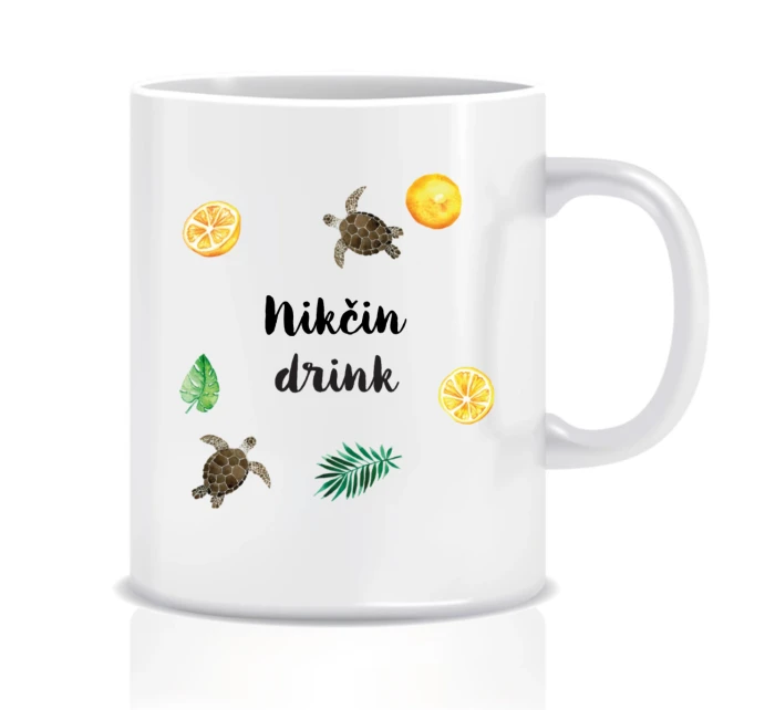 Personalizovaný klasický bílý hrníček s letním mixem 