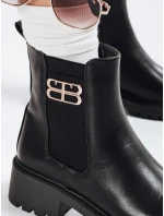 Dámské černé kozačky model 21992319 - Dstreet Dámské černé kozačky model 21992319 - Dstreet
