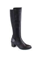 Zateplené boty Rieker, s koženou gumou W Y2050-00 RKR638