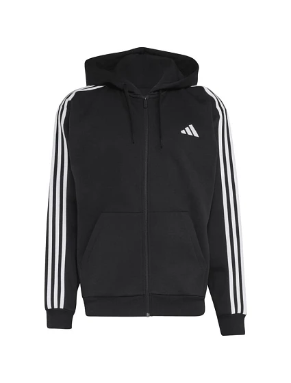 Pánská mikina Essentials 3Stripes Fleece FullZip Hoodie, černá, model 22369277 - ADIDAS Pánská mikina Essentials 3Stripes Fleece FullZip Hoodie, černá, model 22369277 - ADIDAS