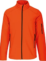 Kariban K 401 Pánská 3-vrstvá softshellová bunda 20.K401 fluorescent orange