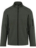 K 401 Pánská 3vrstvá softshellová bunda model 22508758 marl green - Kariban