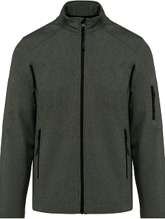 K 401 Pánská 3vrstvá softshellová bunda model 22508758 marl green - Kariban