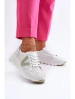 Dámské kožené lehké sportovní boty béžové Eleonori Dámské kožené lehké sportovní boty béžové Eleonori