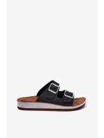 Dámské Sandały S Přezkami model 21697994 Černé - Inblu Dámské Sandały S Přezkami model 21697994 Černé - Inblu