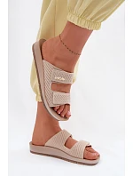 Dámské pantofle  Béžové model 22094873 - Inblu