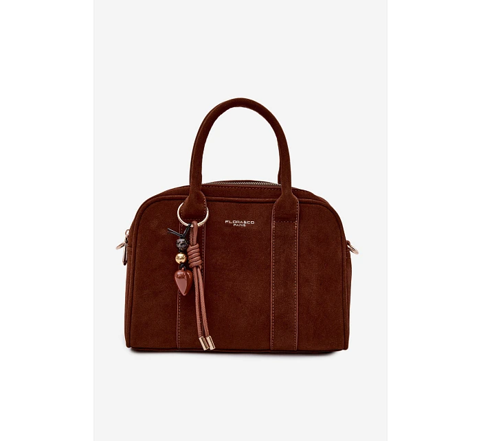 Kufříková Eko Semišová Kabelka s Přívěskem Camel Sorielle