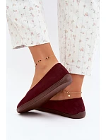 Dámské baleríny barefoot bordové Hollin Dámské baleríny barefoot bordové Hollin