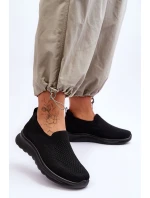 Dámské textilní nazouvací tenisky černé Adiora Dámské textilní nazouvací tenisky černé Adiora