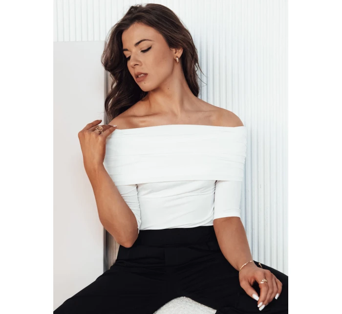 Dámská halenka POLL ecru Dstreet RY2514 Dámská halenka POLL ecru Dstreet RY2514