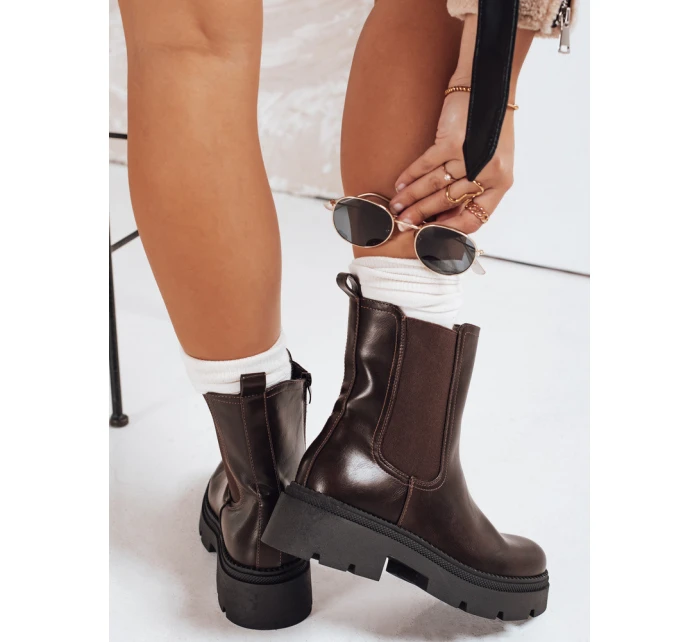 FashionStreet hnědé dámské boty ZY1208