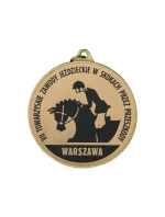 Medal  - medal stalowy z grawerem na laminacie model 21829627