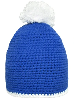MB čepice s lemem a bambulí 03. blue/white model 22496313 - Daiber
