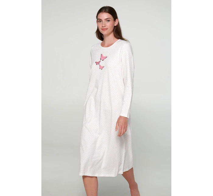 Noční košile s dlouhými rukávy model 18938371 - Vamp